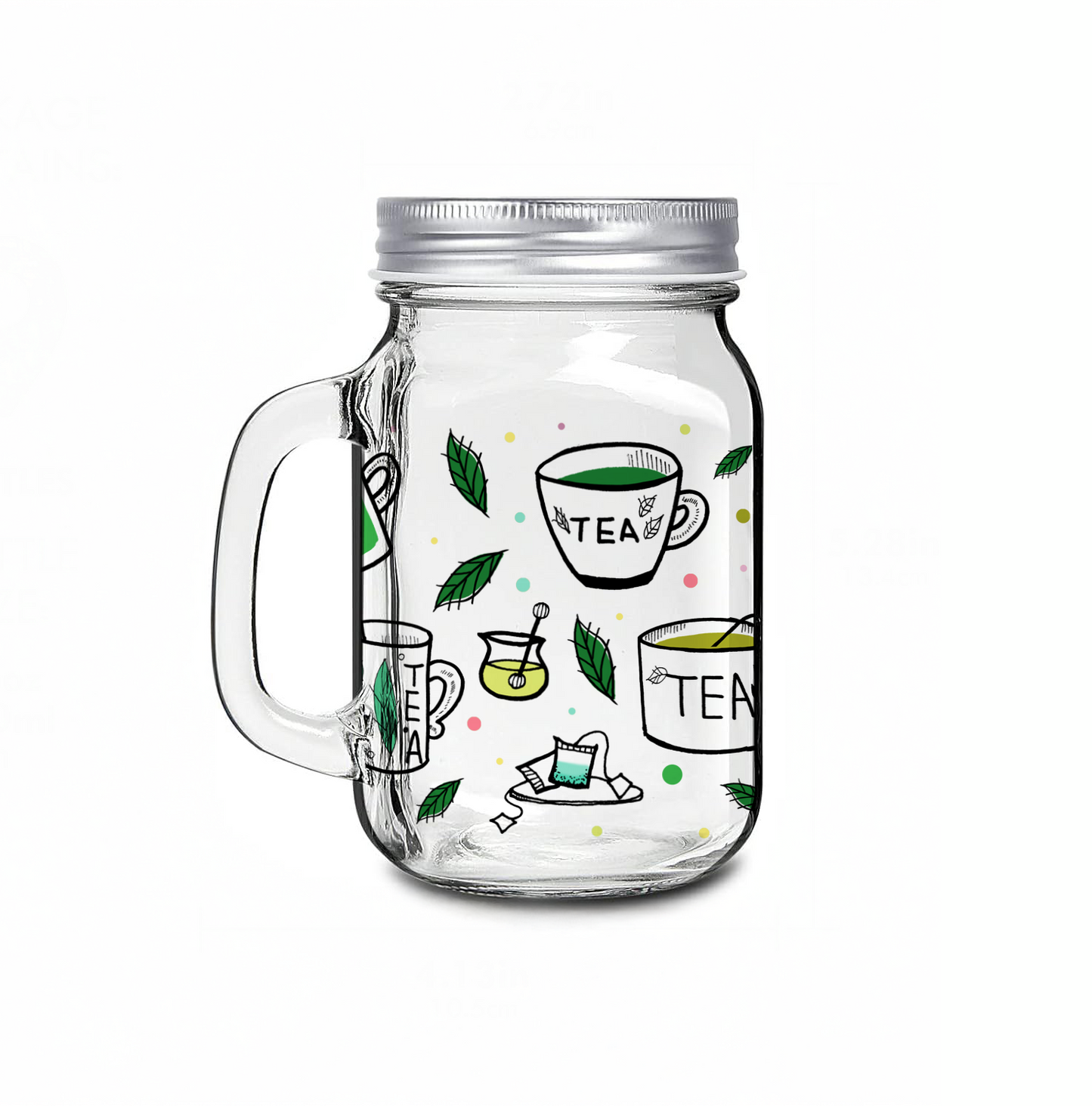16oz Mason Jar cup_Tea Lover 1