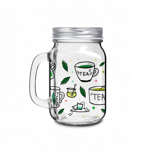16oz Mason Jar Cup_Tea Lover 1