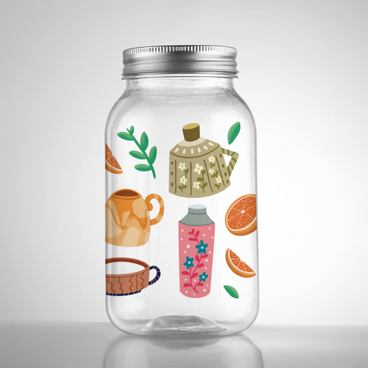 1 Litter Mason Jar_Vintage Cups