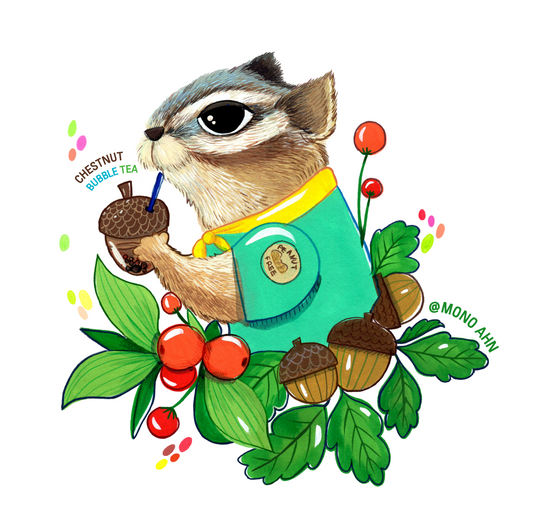Chipmunk_Vinyl stickers