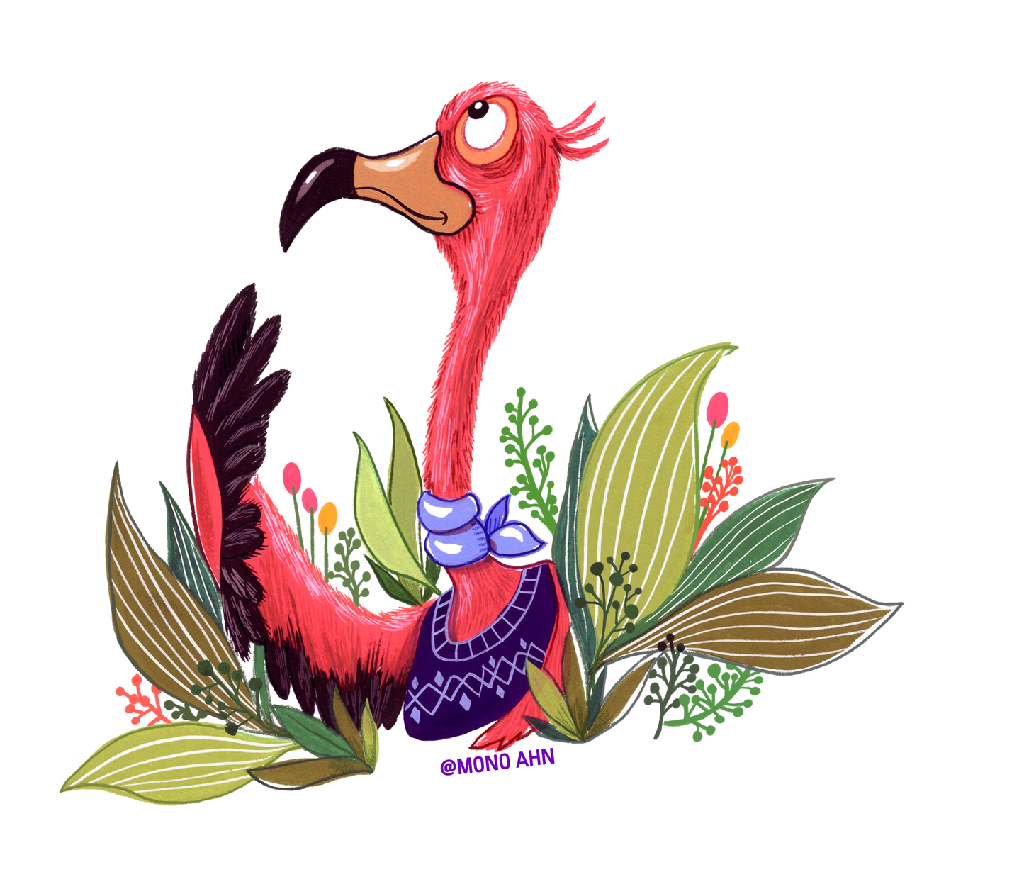 Flamingo_Vinyl Sticker