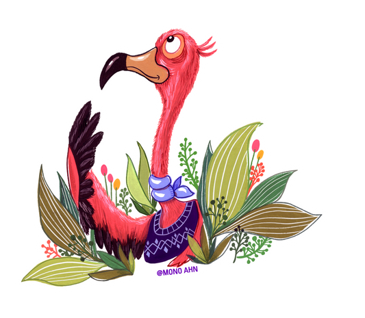 Flamingo_Vinyl Sticker