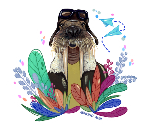 Walrus_Vinyl stickers