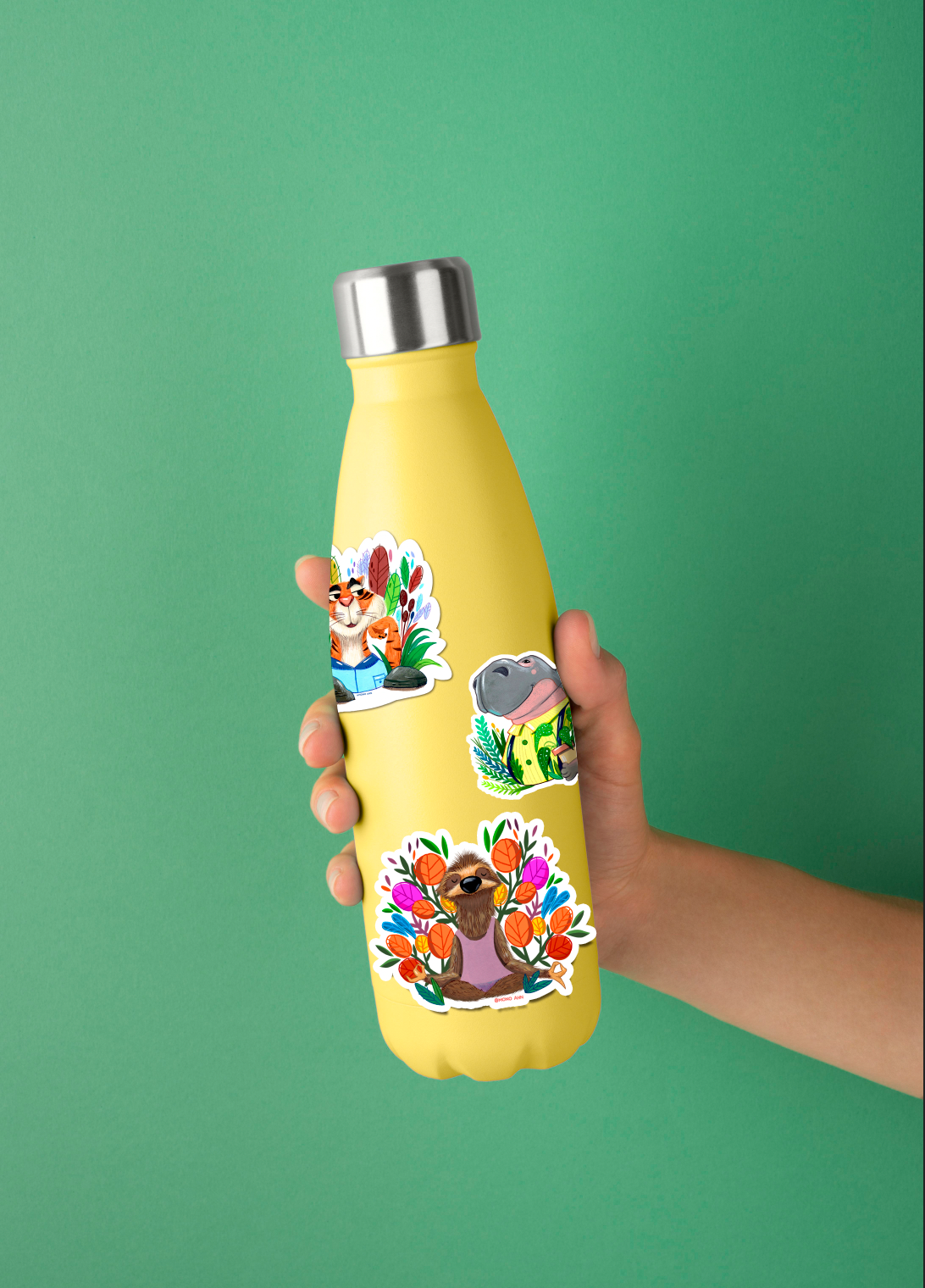 Plant Lover_Hippo_Vinyl stickers