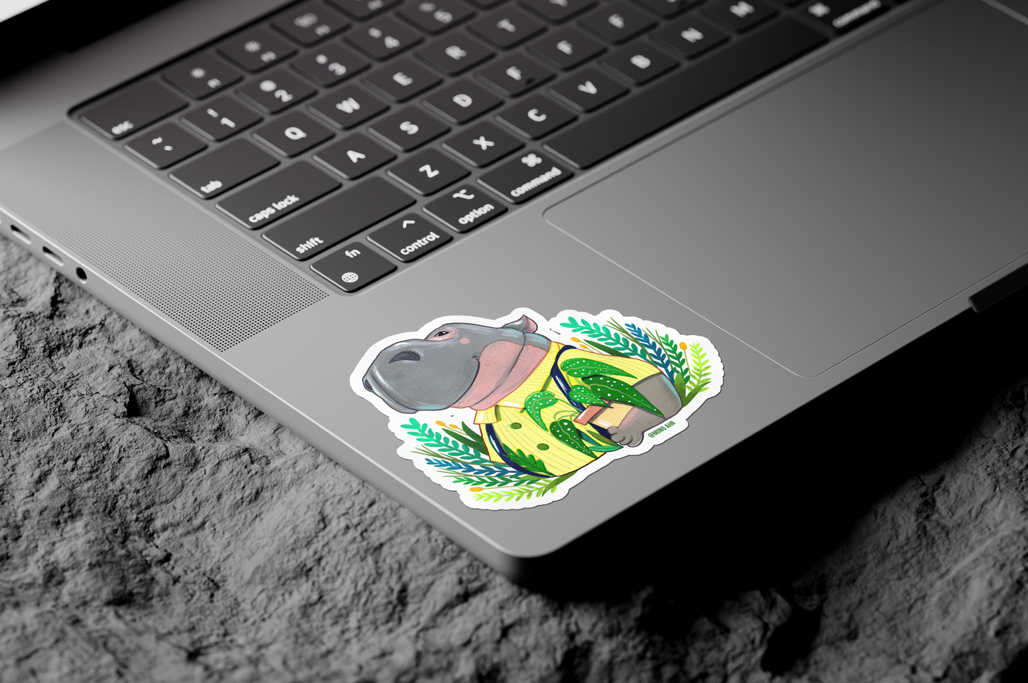 Plant Lover_Hippo_Vinyl stickers