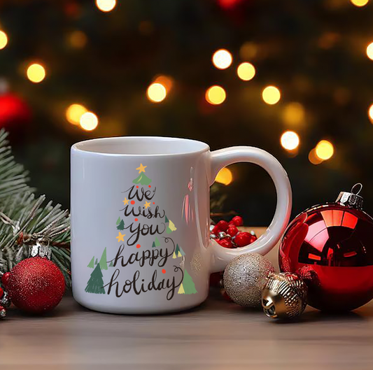 We Wish You happy holiday MUG