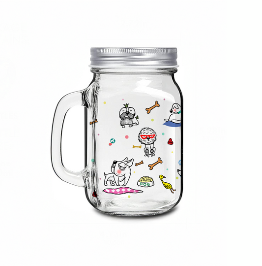 16oz Mason Jar Cup_Dog Lover