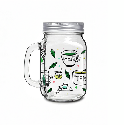 16oz Mason Jar cup_Tea Lover 1
