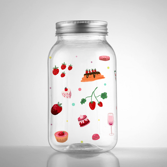 1 Litter Mason Jar_Strawberry Lover 1