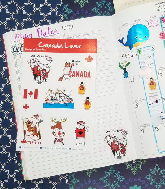 Canada lover - Planner Sticker