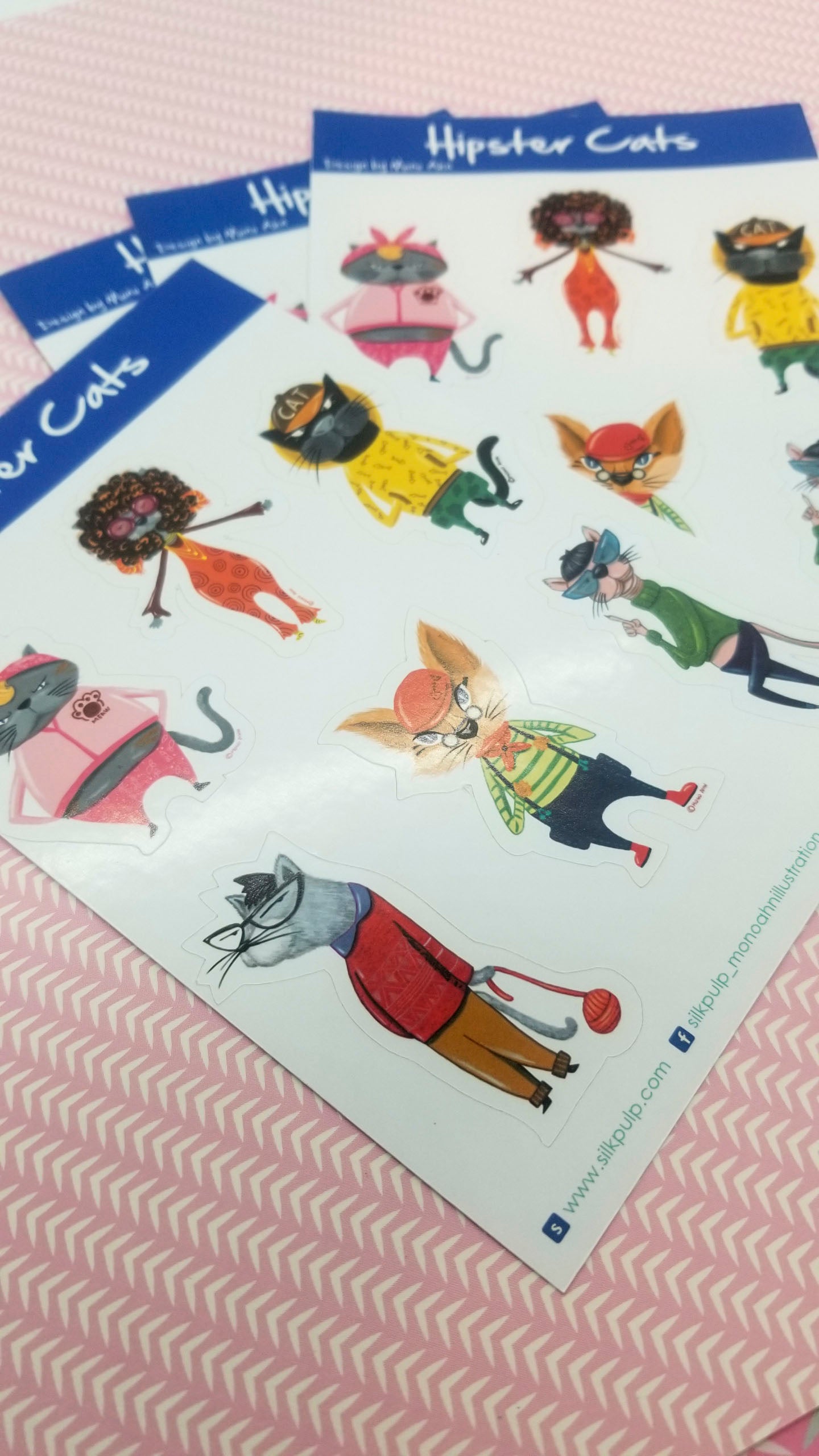 planner sticker- Hipster Cats