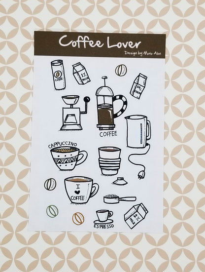 planner sticker-coffee lover