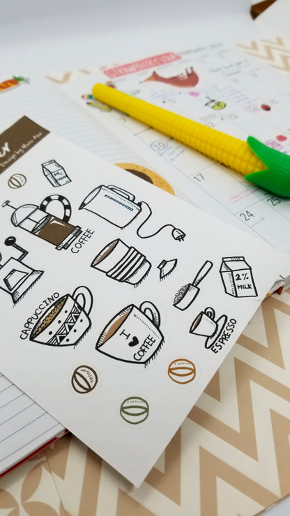 planner sticker-coffee lover