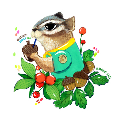 Chipmunk_Vinyl stickers