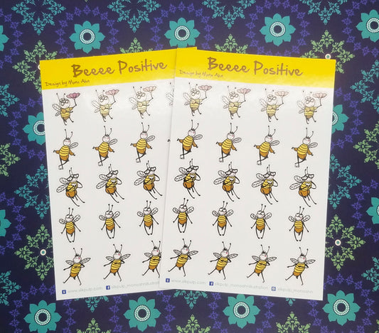 planner sticker- Bee Positive