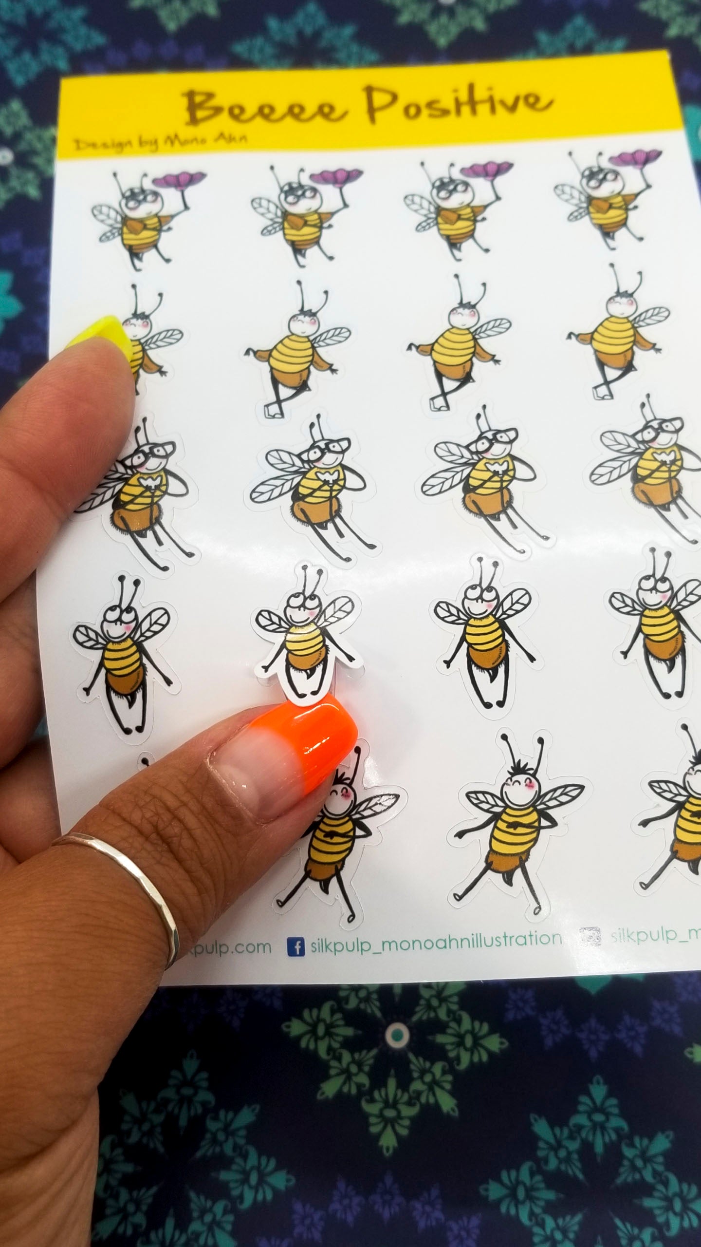 planner sticker- Bee Positive