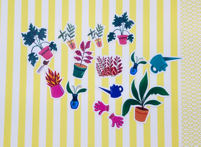 Plant Lover sticker pack set- DIE CUT