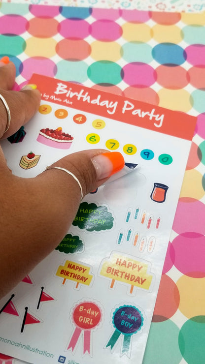 Planner Sticker- Birthday Party