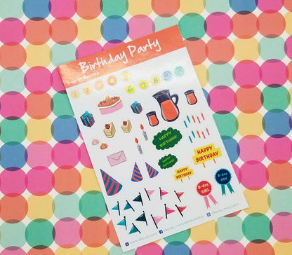 Planner Sticker- Birthday Party