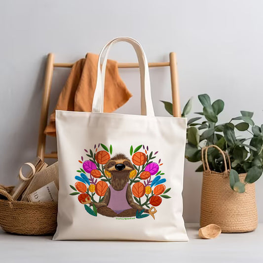 Peaceful Sloth_Tote bag