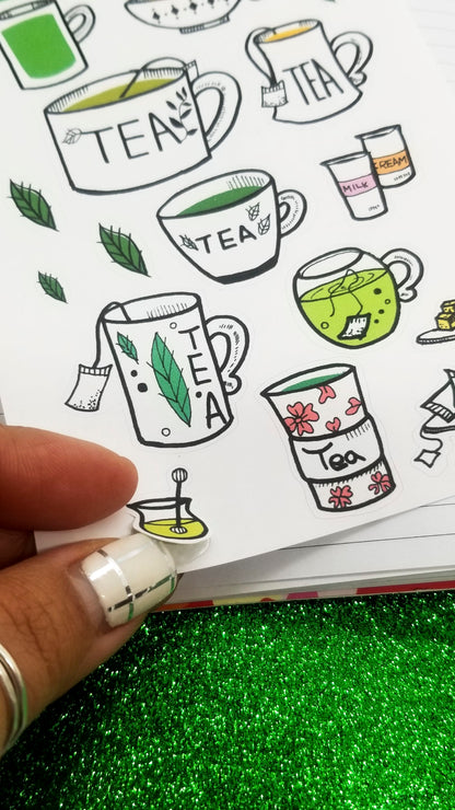 planner sticker-tea lover