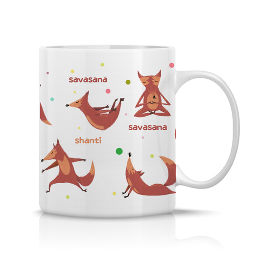 Yoga Fox Mug