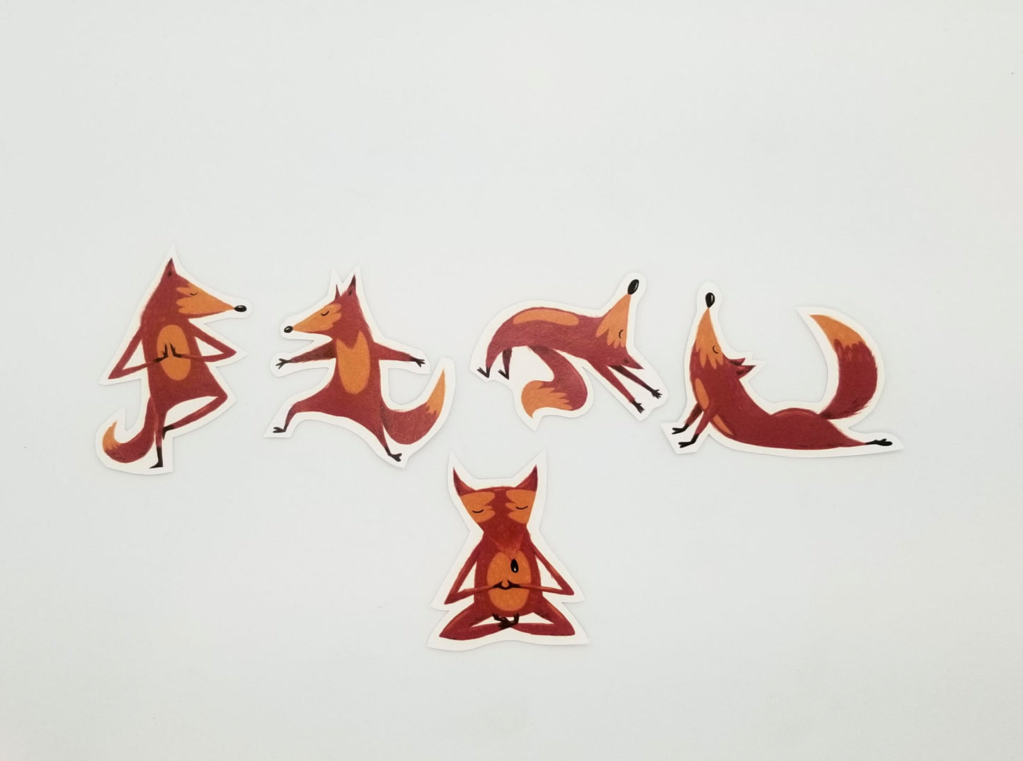 Yoga fox Sticker Pack -DIE CUT