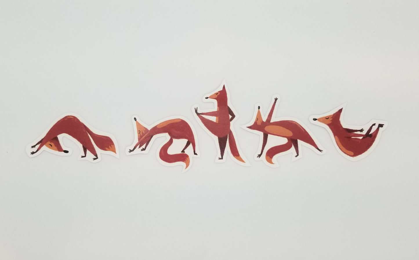 Yoga fox Sticker Pack -DIE CUT